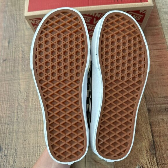 Vans Old Skool Primary Check Black/White Sneakers Size 4.0 Women’s Slip-On Class - Picture 8 of 12